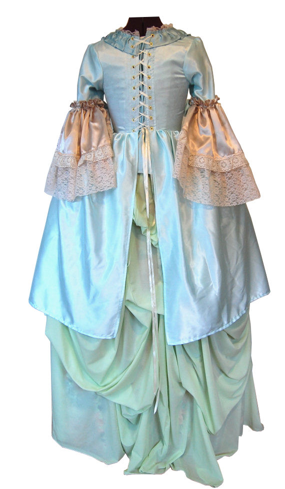 Ladies 18th Century Marie Antoinette Masked Ball Victorian Costume Size 6 - 8 Image